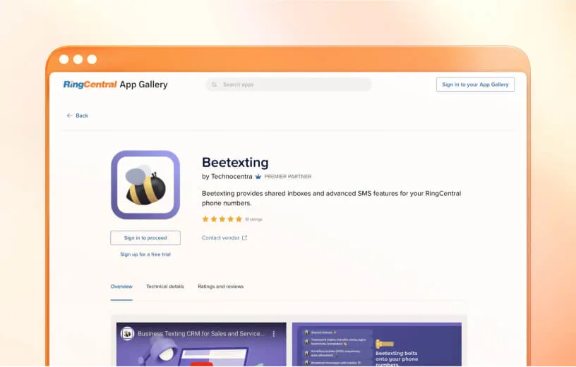 An image featuring RingCentral App Gallery