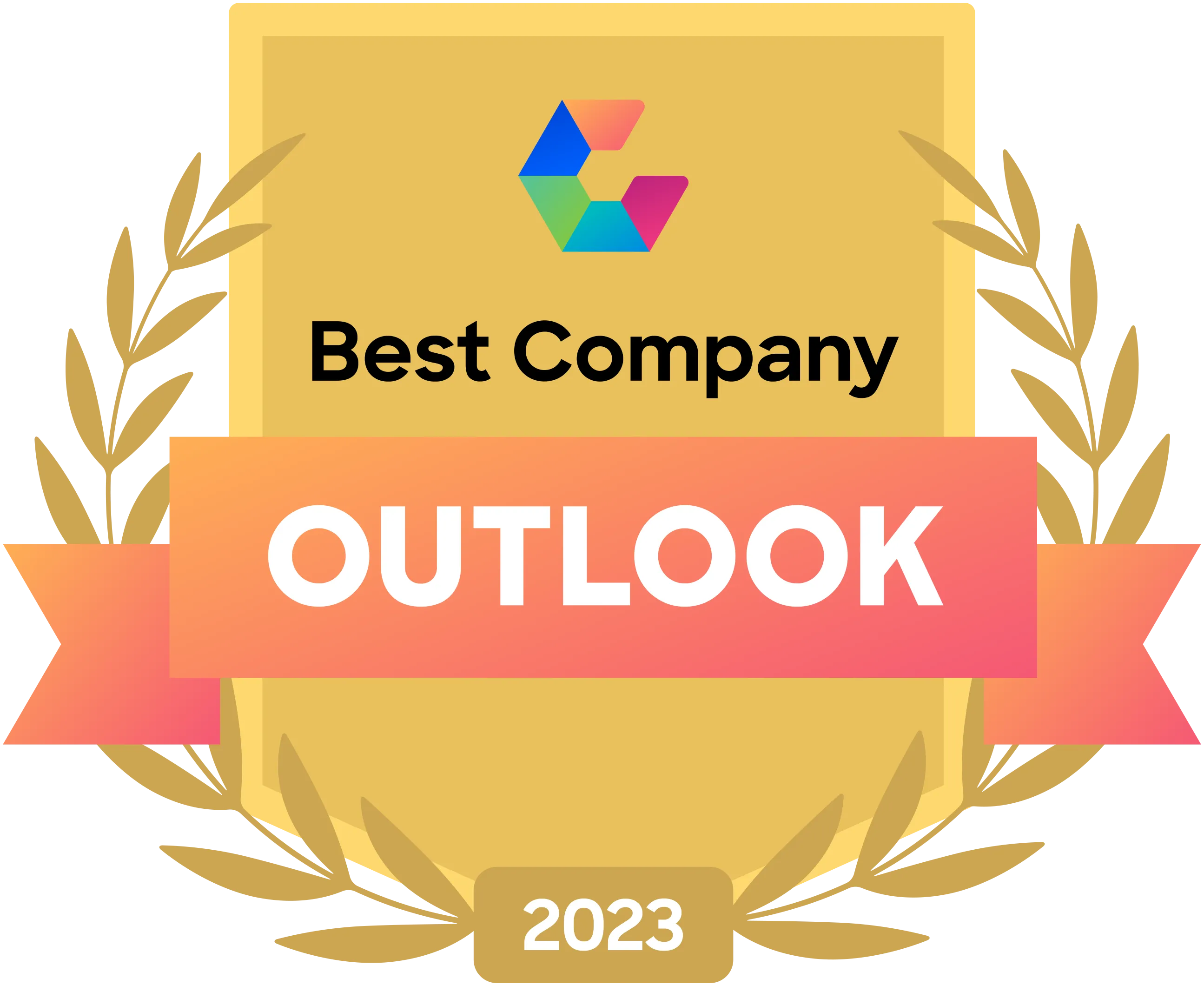 2023 Best Company Outlook Comparably badge